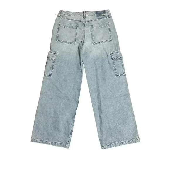 Mother Denim The Spinner Cargo Nerdy Light Wash Jeans Button Fly Size 29 NWT - Picture 7 of 8